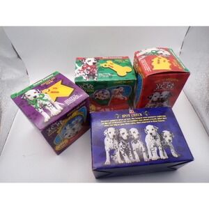 McDonalds 1996 101 Dalmatians Collectible Toys Snow Globes Complete Set of 4